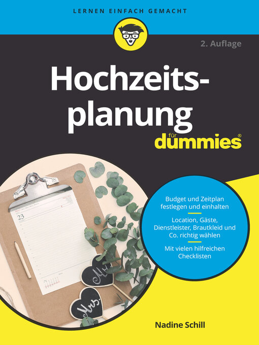Title details for Hochzeitsplanung für Dummies by Nadine S. Schill - Available